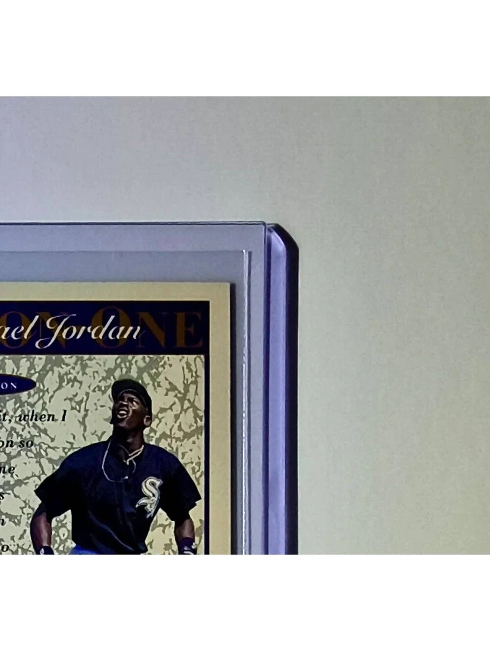 Michael Jordan 1995 Upper Deck Minors One on One #7 Card Chicago Bulls